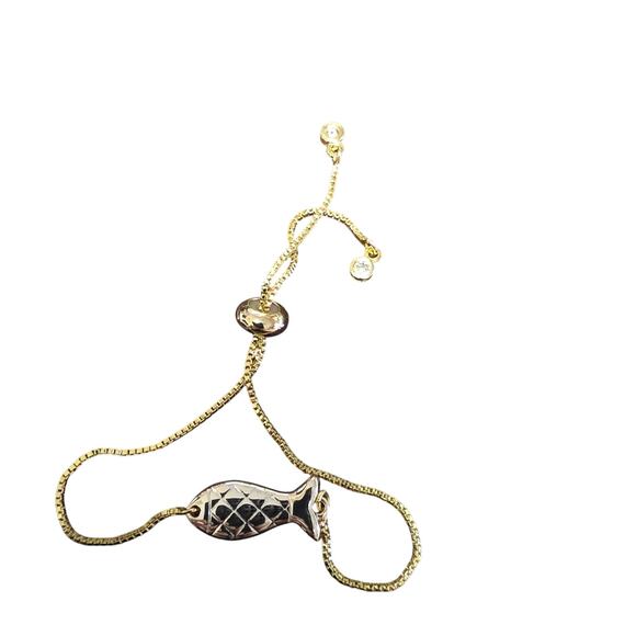 Repurposed RARE Chanel Fish Adjustable Bracelet - Picture 9 of 9